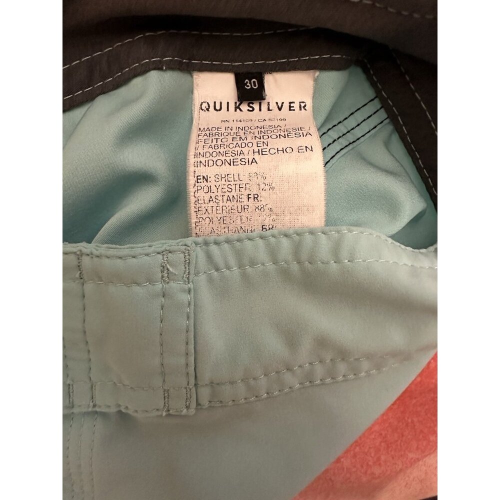 Quiksilver Men's Standard Surfsilk Stretch 20" Boardshort Swim Trunk Blue Sz 30 - Picture 5 of 5